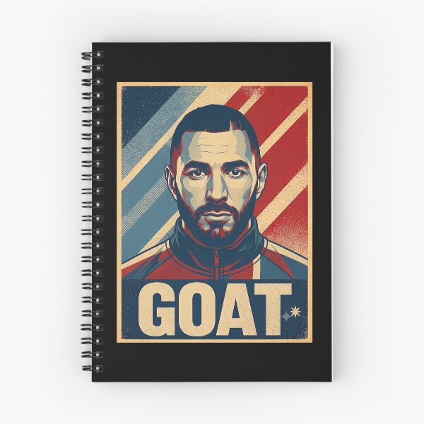 Item preview, Karim Benzema - G.O.A.T Typography designed and sold by delacerdaan.