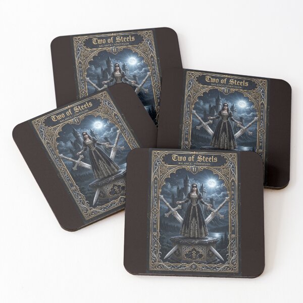 Item preview, Two of Steels-Two Cards designed and sold by Studio77-Gothic.