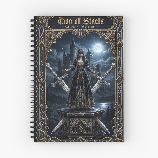 Item preview, Two of Steels-Two Cards designed and sold by Studio77-Gothic.