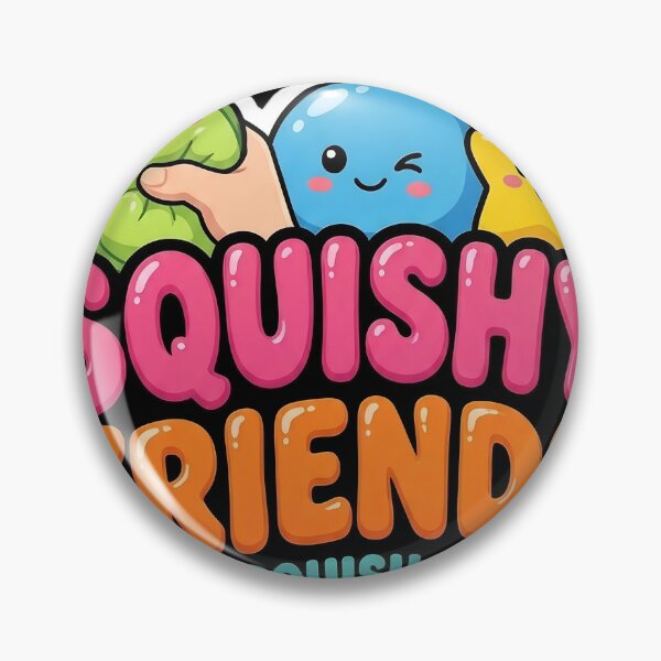 Artikelvorschau, Squishy Friends Kawaii Stressabbau-Design – Niedlicher Kuschel- und Spielaufkleber entworfen und verkauft von Bhaskar Digital Art.