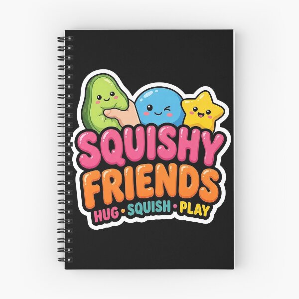 Item preview, Squishy Friends Kawaii Stress Relief Design – Cute Hug Squish Play Sticker designed and sold by Bhaskar Digital Art.