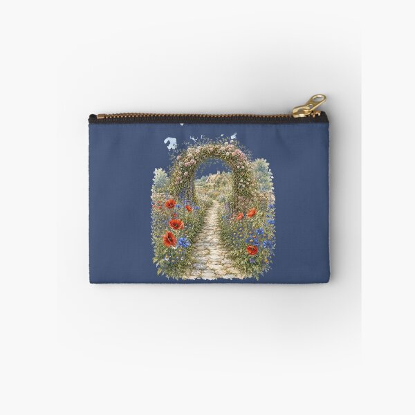 Item preview, Cottage Garden Path Watercolor Illustration – Romantic Wildflower Cottagecore Landscape Art designed and sold by MagicMakerPh.