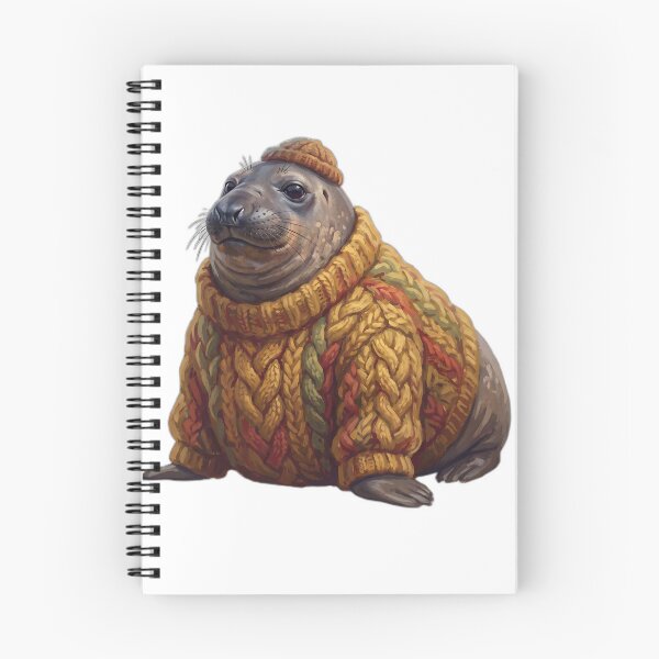 Item preview, Cozy Neil the Seal in Knit Sweater Autumn designed and sold by ryanguas.
