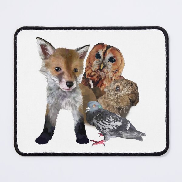 Item preview, Detailed illustration Donkey Owl Rabbit, Pigeon. All proceeds go to animal charities and rescues designed and sold by AnimalFriends1.