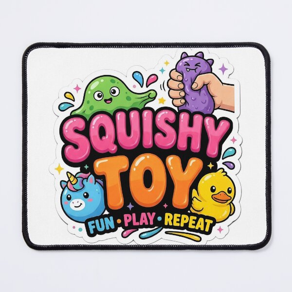 Item preview, Needoh Squishy Toy Fun Play Repeat – Cute Kawaii Sensory Toy Sticker Design designed and sold by Bhaskar Digital Art.