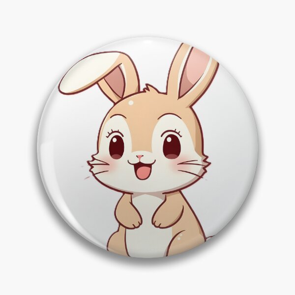 Item preview, Cute Kawaii Bunny Sticker | Adorable Cartoon Rabbit Illustration | Happy Bunny Art designed and sold by dreamz-world.