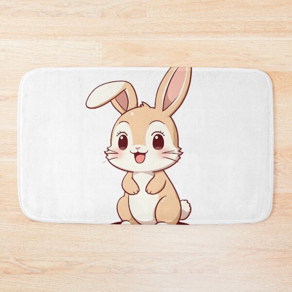 Item preview, Cute Kawaii Bunny Sticker | Adorable Cartoon Rabbit Illustration | Happy Bunny Art designed and sold by dreamz-world.