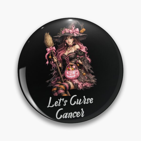 Item preview, Breast Cancer Awareness with Halloween Witch designed and sold by Giddy Bear Gifts.