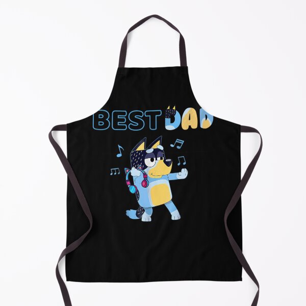 Item preview, Cute Cartoon Blue Dog Holding Best Dad Ever Trophy designed and sold by abdoMounaim.