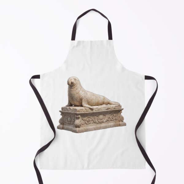 Item preview, Classical Marble Statue Neil the Seal Art designed and sold by ryanguas.