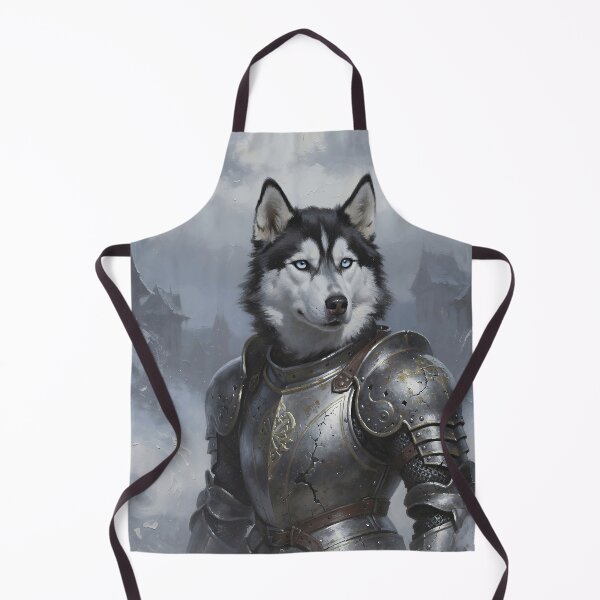 Item preview, Majestic Husky Knight in Ancient Armor Fantasy Wolf Warrior Portrait designed and sold by cr6zym1nd.