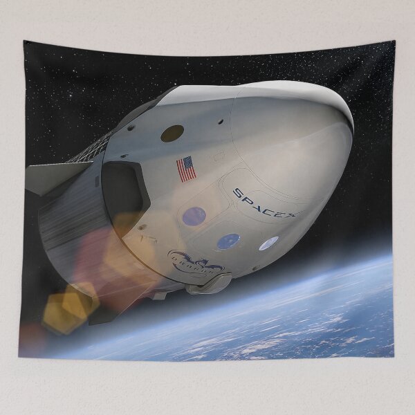 Item preview, SpaceX Dragon Capsule Over Earth - Nasa - Science Photo Library designed and sold by LuluLeb.