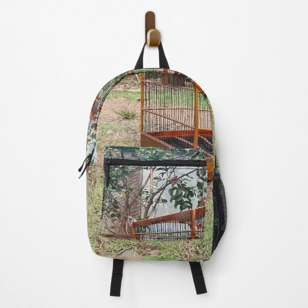 Item preview, Vintage wooden bird cage in a tropical garden designed and sold by Lukasmen.