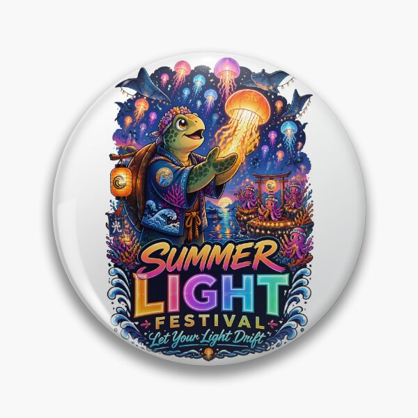 Item preview, Summer Light Festival Turtle Jellyfish designed and sold by Sovereign Supply Co..