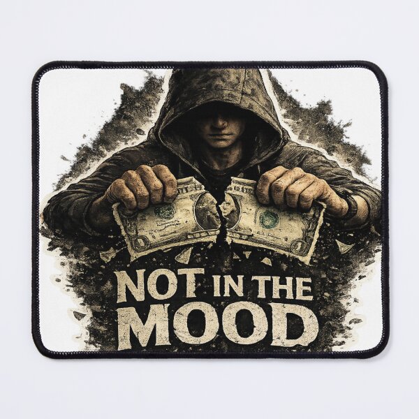 Item preview, Not In The Mood | Money Can't Buy Peace Sticker designed and sold by Genzfirevibes.