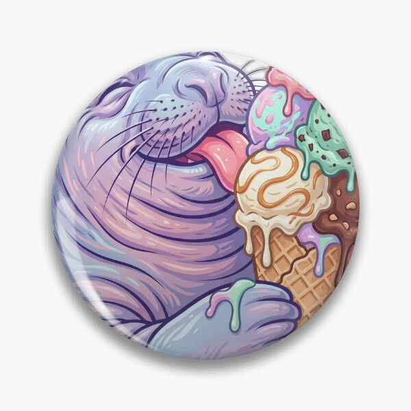 Item preview, Neil the Seal Eating Giant Ice Cream Cone designed and sold by ryanguas.