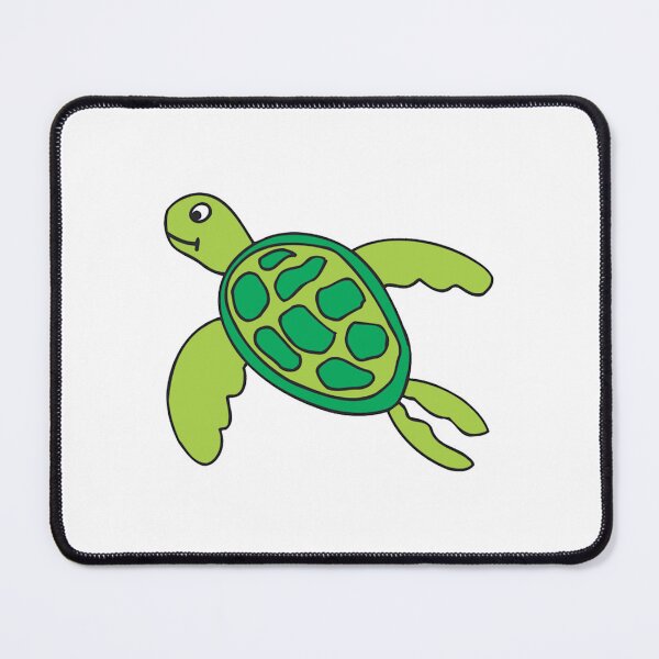 Item preview, Sea Turtle Darling Little Art Cute Green Tortoise designed and sold by CosmicCherryArt.