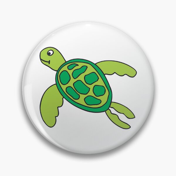 Item preview, Sea Turtle Darling Little Art Cute Green Tortoise designed and sold by CosmicCherryArt.