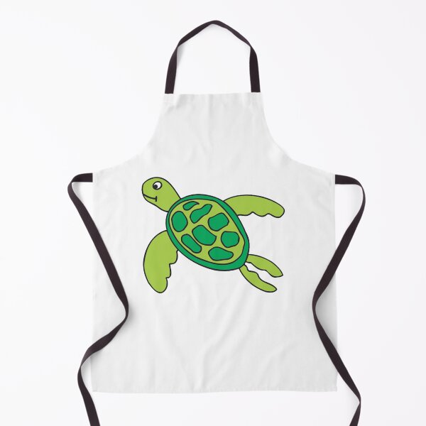 Item preview, Sea Turtle Darling Little Art Cute Green Tortoise designed and sold by CosmicCherryArt.