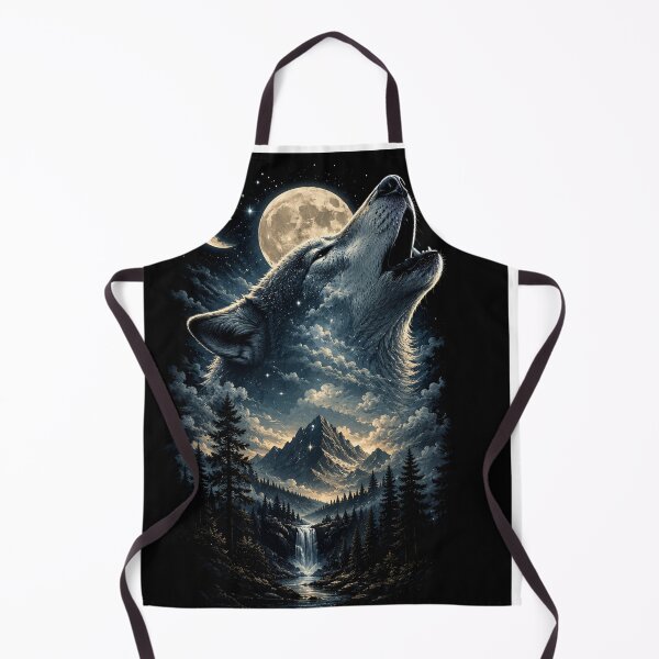 Item preview, Howling Wolf Moon Mountain Night designed and sold by GrzywaM.