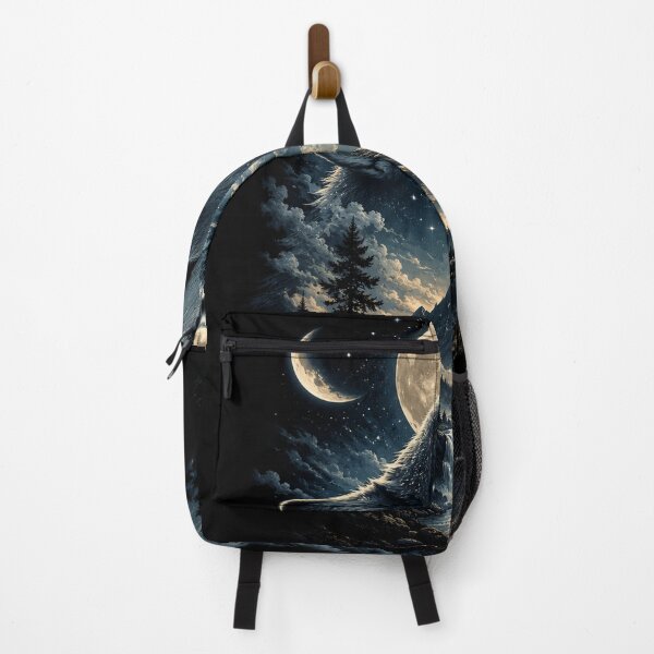 Item preview, Howling Wolf Moon Mountain Night designed and sold by GrzywaM.