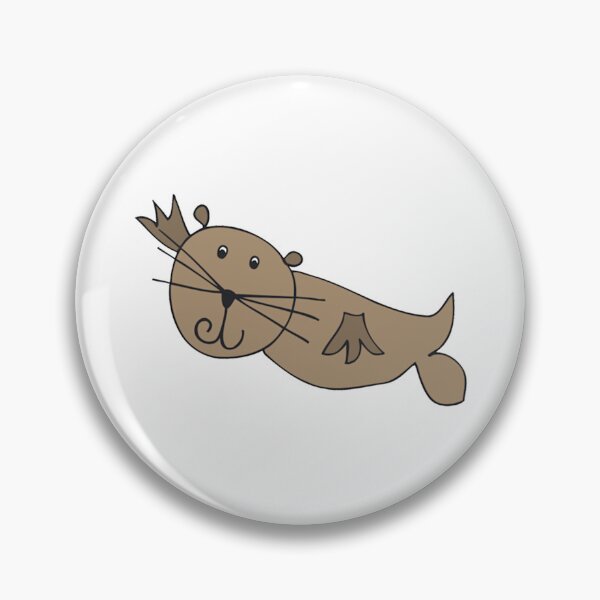 Item preview, Seal Darling Little Art Cute Brown Sea Lion designed and sold by CosmicCherryArt.