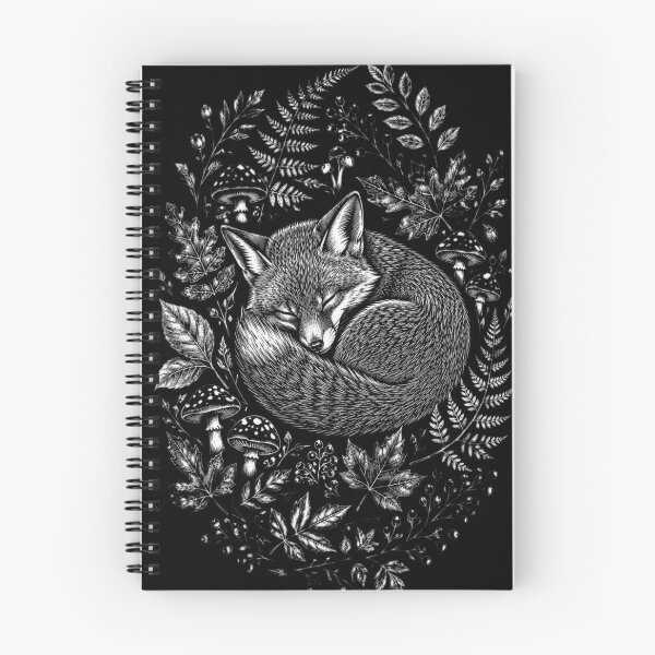 Item preview, Mystic Fox with Moon and Flowers designed and sold by lstaford.