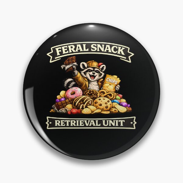 Item preview, Feral Snack Retrieval Unit Raccoon Shirt Funny Trash Panda Snack Lover T-Shirt designed and sold by clockedoutwearshop.