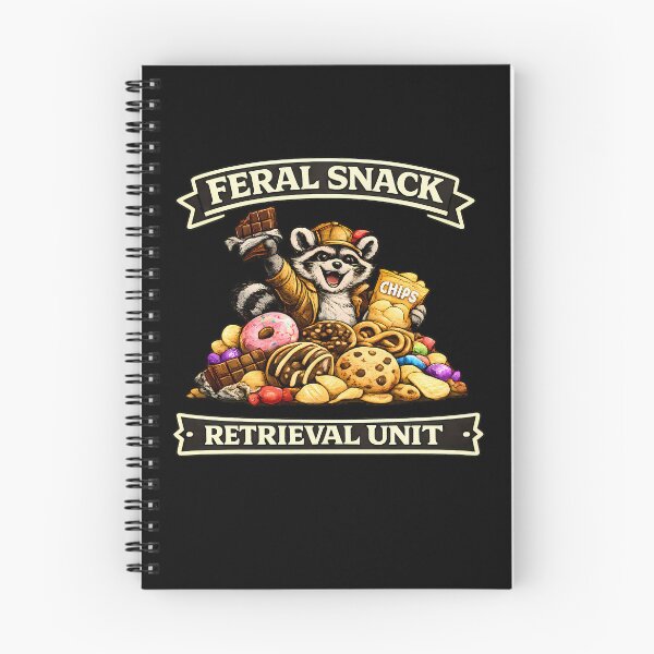 Item preview, Feral Snack Retrieval Unit Raccoon Shirt Funny Trash Panda Snack Lover T-Shirt designed and sold by clockedoutwearshop.