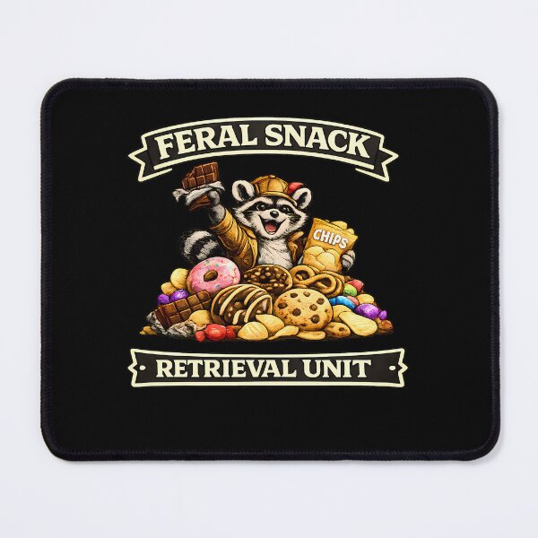 Item preview, Feral Snack Retrieval Unit Raccoon Shirt Funny Trash Panda Snack Lover T-Shirt designed and sold by clockedoutwearshop.