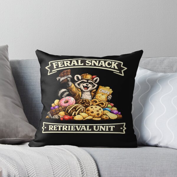 Item preview, Feral Snack Retrieval Unit Raccoon Shirt Funny Trash Panda Snack Lover T-Shirt designed and sold by clockedoutwearshop.
