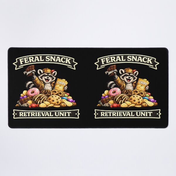 Item preview, Feral Snack Retrieval Unit Raccoon Shirt Funny Trash Panda Snack Lover T-Shirt designed and sold by clockedoutwearshop.