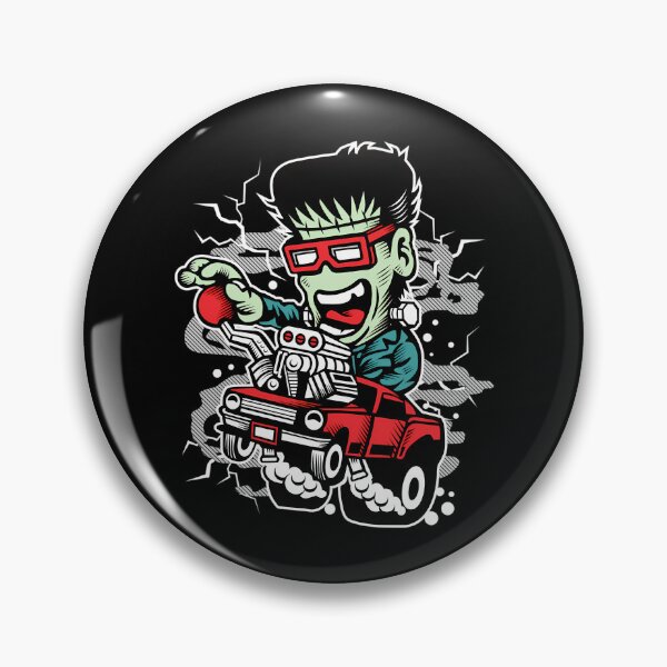 Item preview, Green Monster Driving Purple Monster Hot Rod Racing Car designed and sold by abdoMounaim.