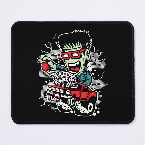 Item preview, Green Monster Driving Purple Monster Hot Rod Racing Car designed and sold by abdoMounaim.