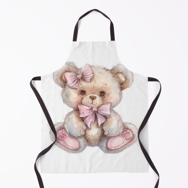 Item preview, Adorable Teddy Bear with Pink Polka Dot Bows Coquette Aesthetic Sticker designed and sold by VectorForge.