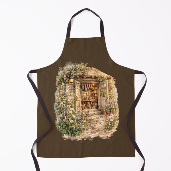 Item preview, Garden Potting Shed Watercolor Illustration – Rustic Cottage Gardening Art designed and sold by MagicMakerPh.