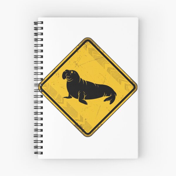 Item preview, Neil the Seal Crossing Yellow Road Sign designed and sold by ryanguas.