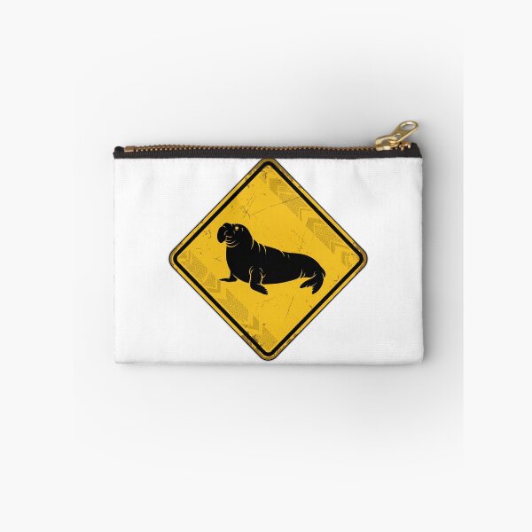 Item preview, Neil the Seal Crossing Yellow Road Sign designed and sold by ryanguas.