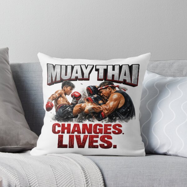Item preview, Muay Thai Changes Lives – Photorealistic Fighter Motivation T-Shirt Design designed and sold by Ponsak.
