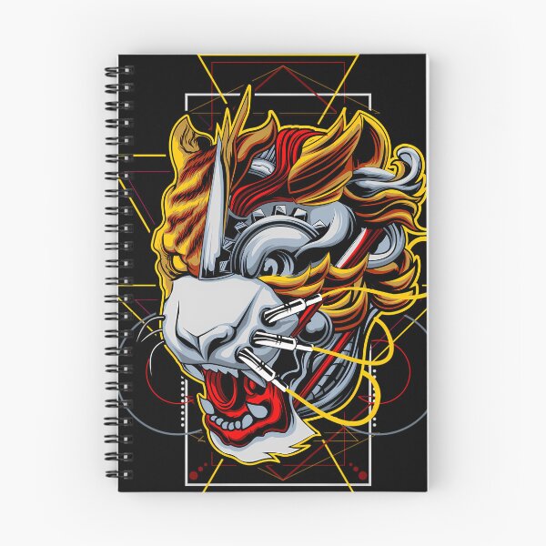 Item preview, Futuristic Neon Cybernetic Lion Head Silhouette designed and sold by abdoMounaim.