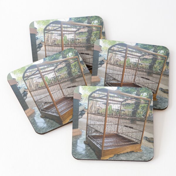 Item preview, Traditional wooden bird cage wall art designed and sold by Lukasmen.