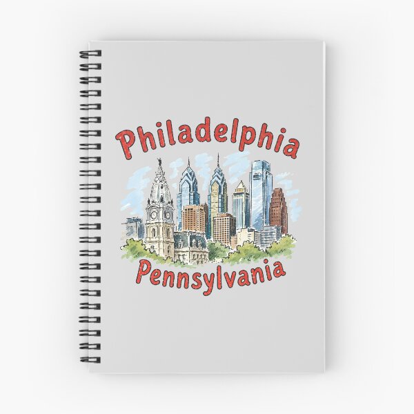 Item preview, Philadelphia Pennsylvania Watercolor Colorful Skyline  designed and sold by HowToCanadian.