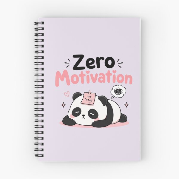 Item preview, Zero Motivation Cute Panda Kawaii Quote Sticker | Lazy Mood Funny Aesthetic Cartoon | Introvert Meme Gift designed and sold by Sanika arts .