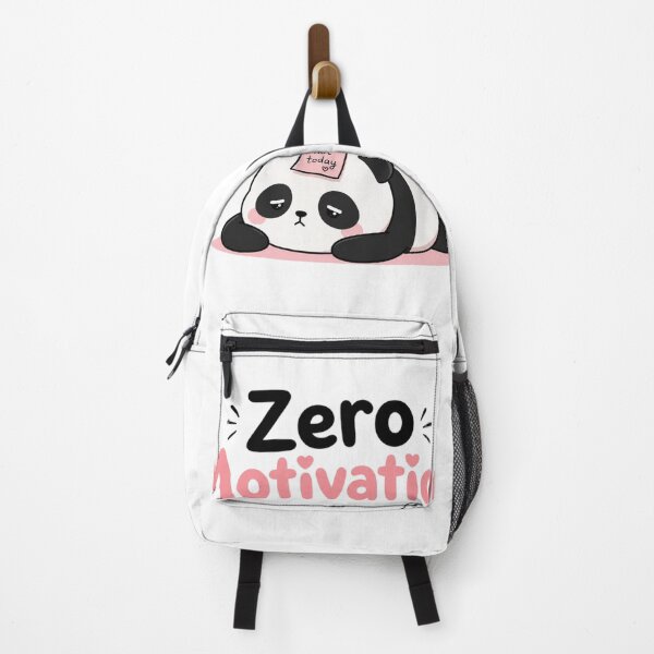 Item preview, Zero Motivation Cute Panda Kawaii Quote Sticker | Lazy Mood Funny Aesthetic Cartoon | Introvert Meme Gift designed and sold by Sanika arts .