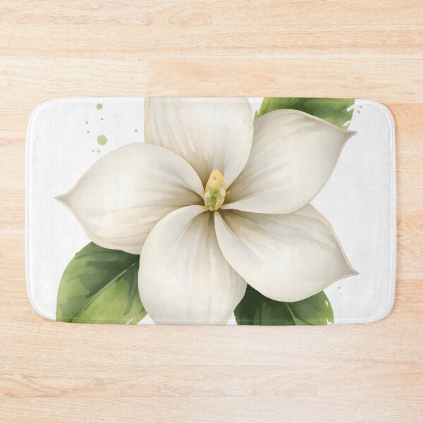 Item preview, Gardenia Flower Watercolor Painting designed and sold by RawNaturePrints.