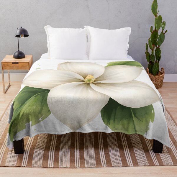 Item preview, Gardenia Flower Watercolor Painting designed and sold by RawNaturePrints.
