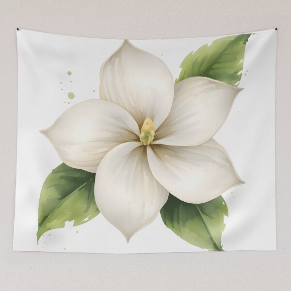 Item preview, Gardenia Flower Watercolor Painting designed and sold by RawNaturePrints.