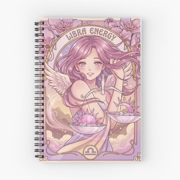 Item preview, Libra Energy Anime Angel Art | Libra Zodiac Sign Celestial Astrology Illustration | Cute Horoscope Goddess | Kawaii Angel Aesthetic | Libra Birthday Gift | Zodiac Wall Art designed and sold by RSDigitalPrintDesign.