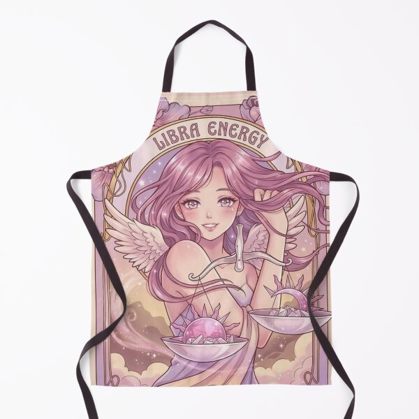 Item preview, Libra Energy Anime Angel Art | Libra Zodiac Sign Celestial Astrology Illustration | Cute Horoscope Goddess | Kawaii Angel Aesthetic | Libra Birthday Gift | Zodiac Wall Art designed and sold by RSDigitalPrintDesign.