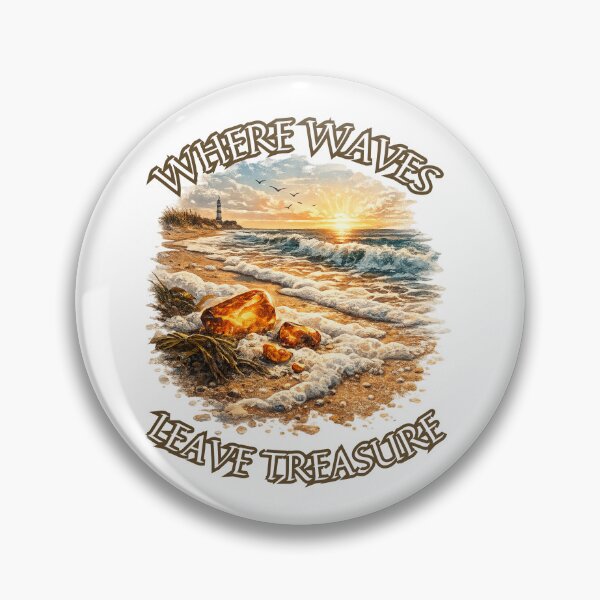 Item preview, Where Waves Leave Treasure Gift Idea For Amber Hunters designed and sold by Glitch-Cult.